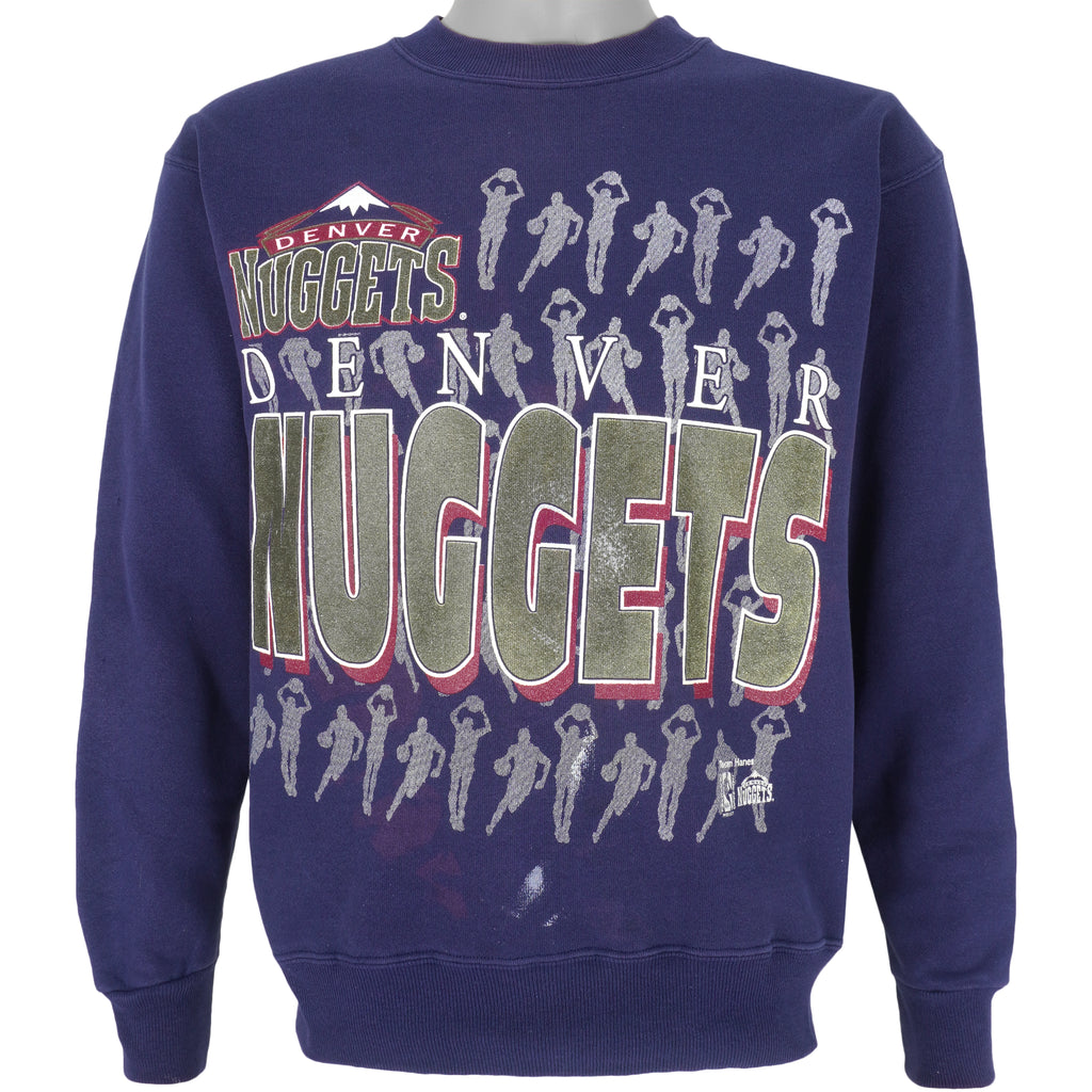 NBA (Champknil) - Denver Nuggets Sweatshirt 1990s Medium Vintage Retro Basketball