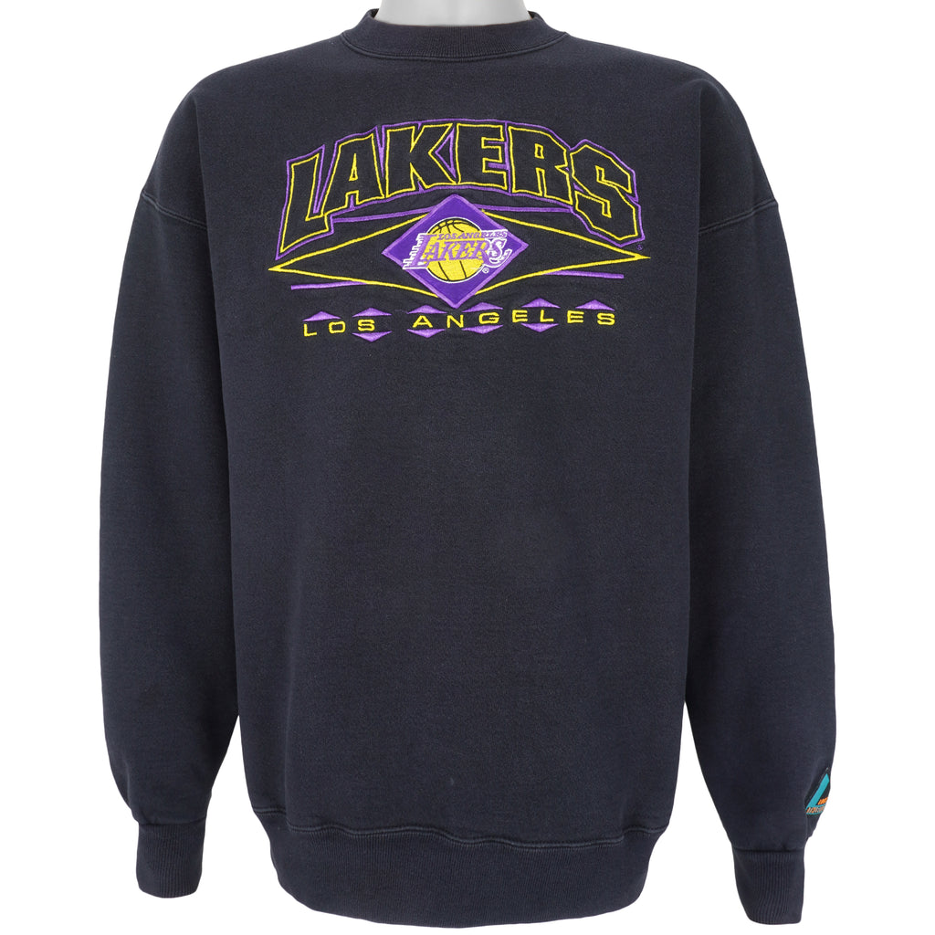 NBA - Los Angeles Lakers Crew Neck Sweatshirt 1990s Large Vintage Retro Basketball