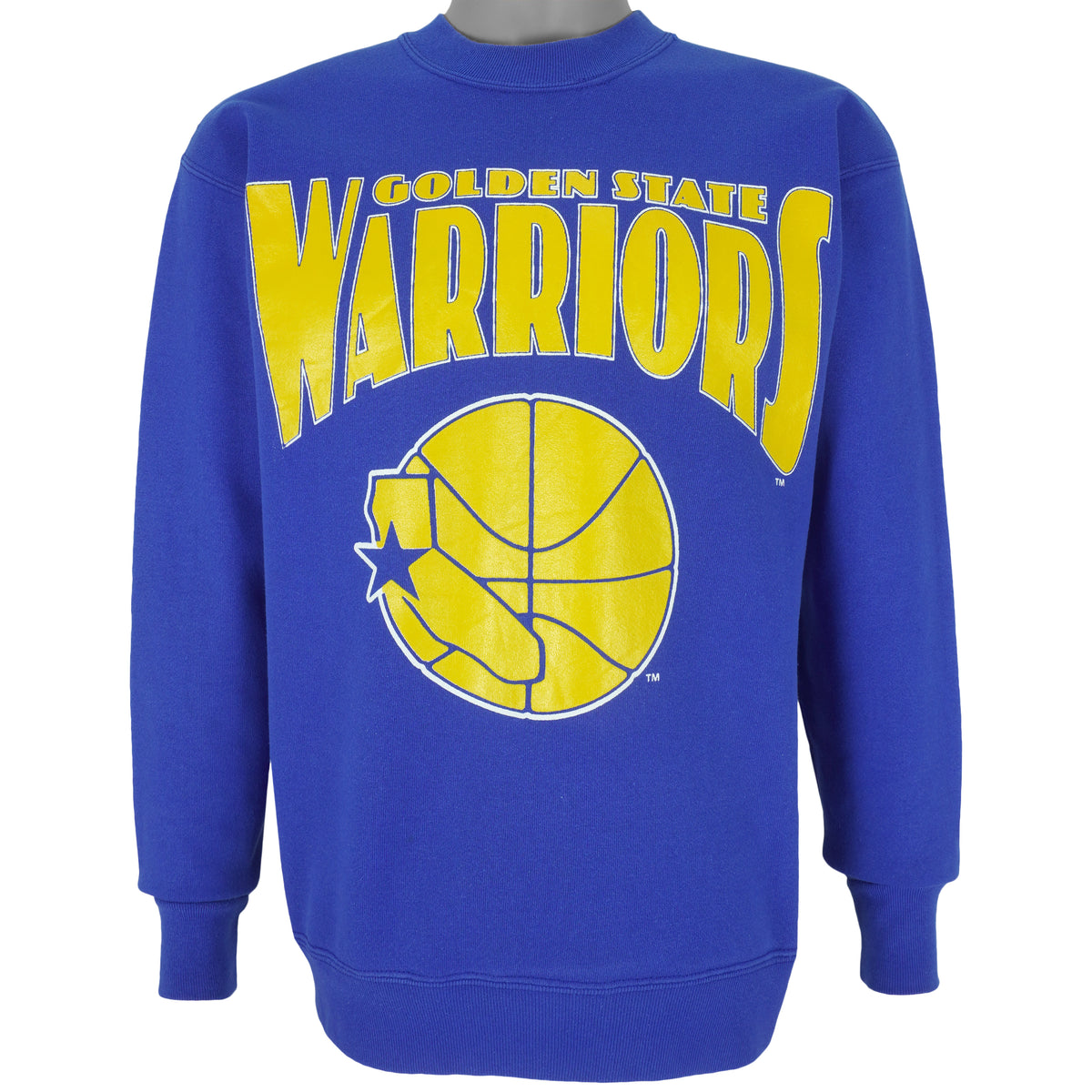 NBA (Nutmeg) - Golden State Warriors Crew Neck Sweatshirt 1960s Large Vintage Retro Basketball