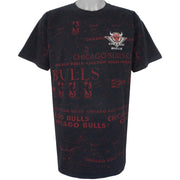 NBA (Salem) - Black Chicago Bulls All OVP T-Shirt 1990s X-Large Vintage Retro Basketball