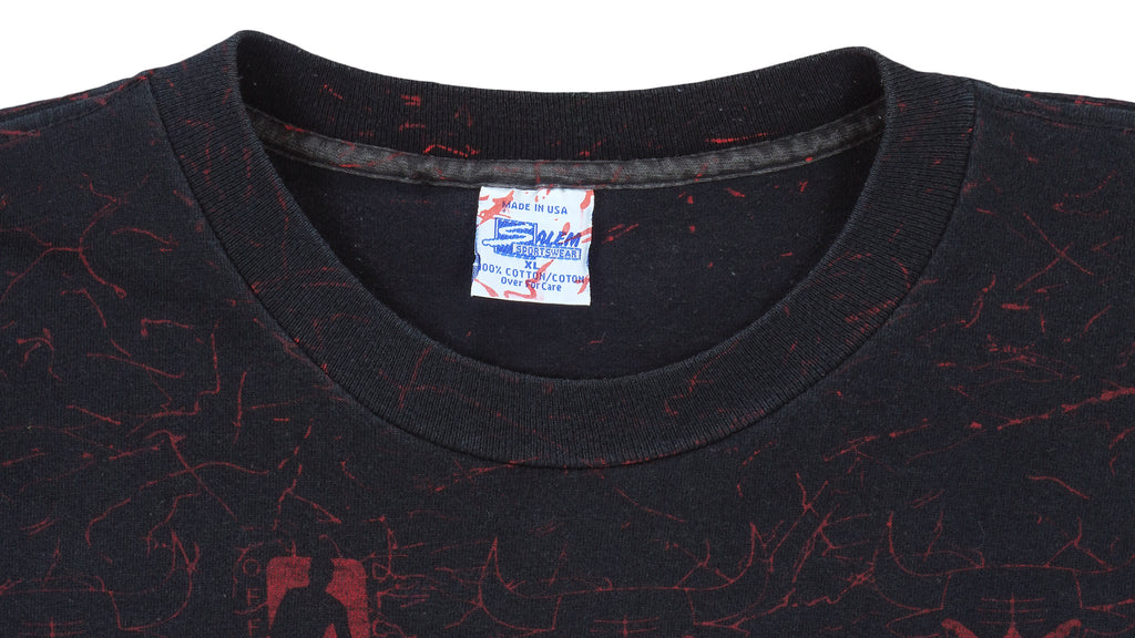 NBA (Salem) - Black Chicago Bulls All OVP T-Shirt 1990s X-Large Vintage Retro Basketball