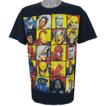 Marvel - Black Superheroes Printed T-Shirt 1990s Large