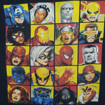 Marvel - Black Super Heroes Printed T-Shirt 1990s Large Vintage Retro