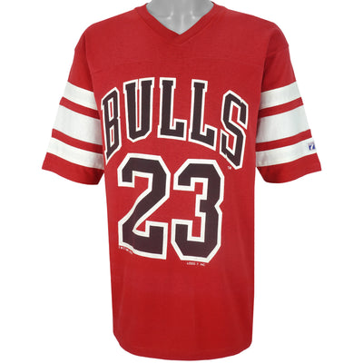 NBA (Logo 7) - Chicago Bulls Basketball Jersey T-Shirt 1991 Large