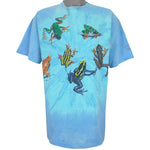 Vintage (Oneita)- Blue Frogs T-shirt 1990s X-Large Vintage Retro