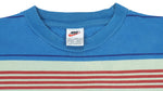 Nike - Swoosh Tricolor Stripes T-Shirt 1990s X-Large Vintage Retro