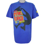 NBA (Jerzees) - Blue Mr. Big Shaq Snaq Spell-Out T-Shirt 1990s X-Large