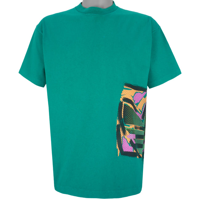 Vintage Adidas - Green Graphic T-Shirt 1990s Large – Vintage
