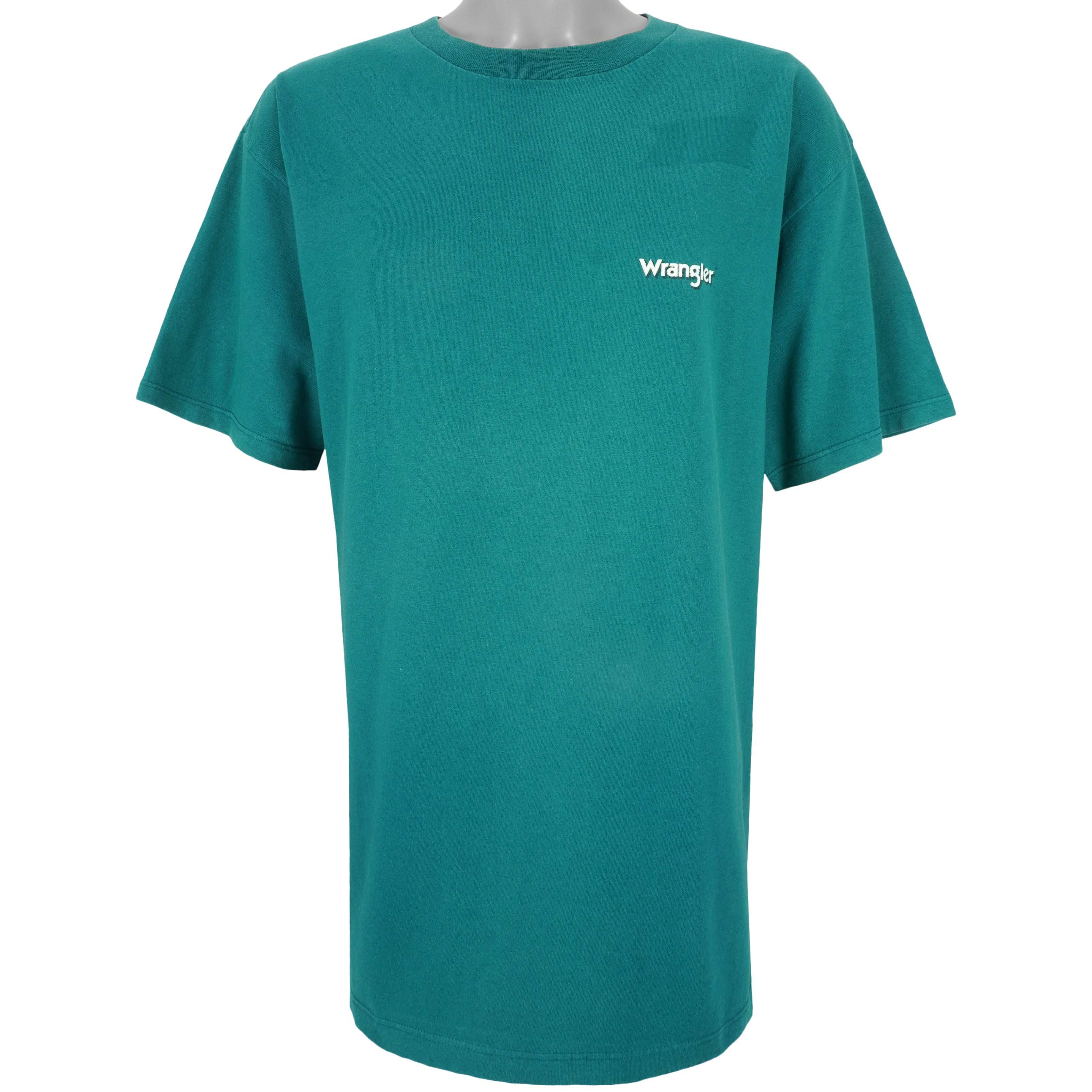 Wrangler - Green Power X Two T-Shirt 1990s X-Large Vintage Retro
