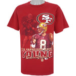 NFL (Lee) - San Francisco 49ers Steve Young No. 8 T-Shirt 1990s Medium