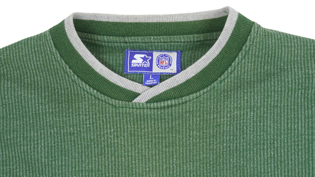 Starter - Green Bay Packers Crew Neck Sweatshirt 1990s Large Vintage Retro Football
