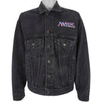 Vintage (Wizards Of The Coast) - Magic : The Gathering Embroidered Denim Jacket 1990s Medium Vintage Retro