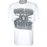 NFL (Oneita) - Oakland Raiders Big Logo T-Shirt 1996 X-Large Vintage Retro Football