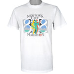 Vintage (Cross Patch) - New York City, Marathon T-Shirt 1988 Large