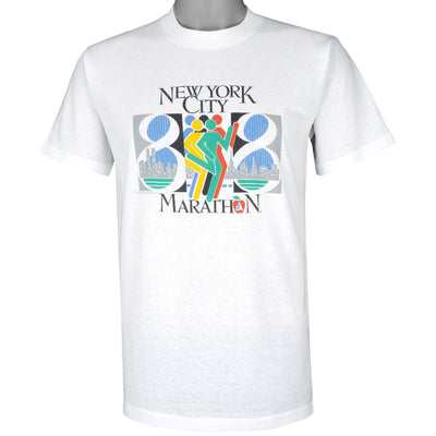 Vintage (Cross Patch) - New York City, Marathon T-Shirt 1988 Large