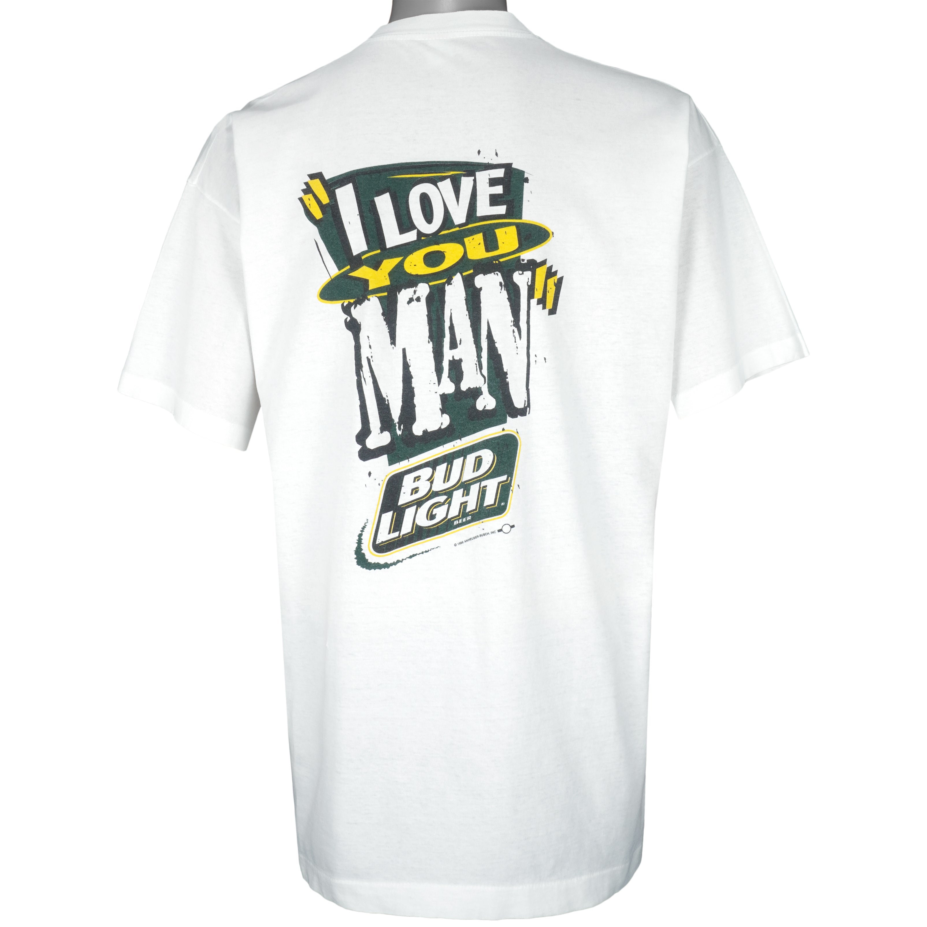 NFL (Screen Stars) - Green Bay Packers X Budweiser T-Shirt 1996 X-Large Vintage Retro Football