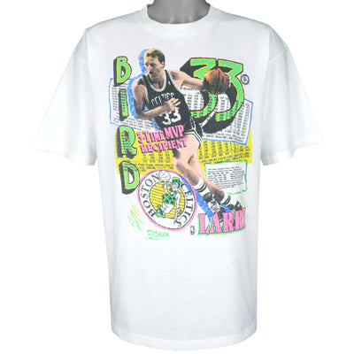 NBA (Salem) - Celtics Larry Bird 3 Time MVP T-Shirt 1990s X-Large