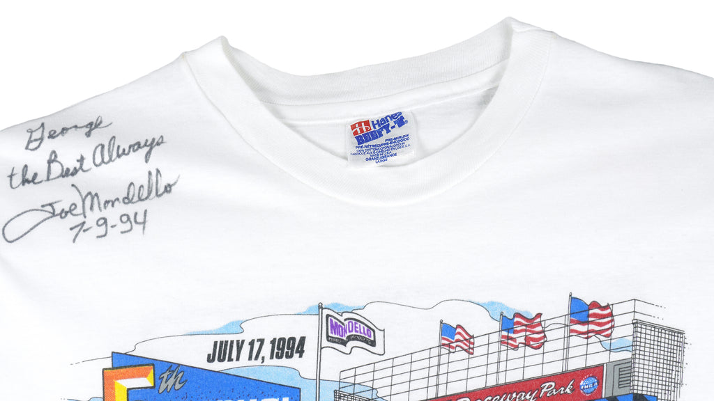 NASCAR (Hanes)- 5th Annual,  Mondello Park Norwalk T-Shirt 1994 Large Vintage Retro