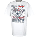 NFL (All Sport) - Dallas Cowboys Super Bowl XXVII Champions T-Shirt 1993 X-Large Vintage Retro Football