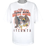 NFL (Q-Tees) - Atlanta Falcons Super Dirty Bird T-Shirt 1990s X-Large