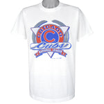 MLB (Trench) - Chicago Cubs Big Logo T-Shirt 1991 X-Large Vintage Retro Baseball