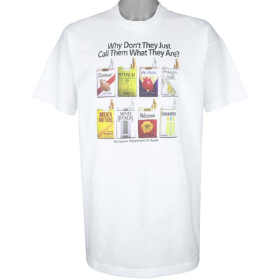 Vintage - Cigarette Minnesota Department Of Health T-Shirt 1990s X-Large