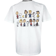 Vintage - Peanuts Snoopy Woodstock Cartoon Characters T-Shirt 1990s Large Vintage Retro