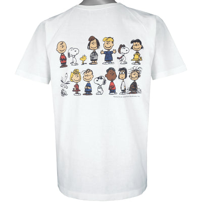 Vintage - Peanuts Snoopy Woodstock Cartoons Characters T-Shirt 1990s Large