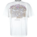 MLB (Nutmeg) - Chicago Cubs Big Spell-Out T-Shirt 1994 Large Vintage Retro Baseball