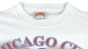 MLB (Nutmeg) - Chicago Cubs Big Spell-Out T-Shirt 1994 Large Vintage Retro Baseball