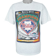 MLB (Miller) - Philadelphia Phillies, World Series Champs T-Shirt 1993 X-Large Vintage Retro Baseball