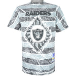 NFL (Mendez Sportwear) - Oakland Raiders All Over Prints T-Shirt 1990s Large Vintage Retro Football
