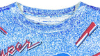 NFL - Buffalo Bills Spell-Out Over Printed T-Shirt 1990s X-Large Vintage Retro Football