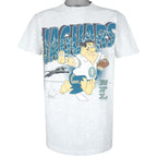 NFL (Delta) - Jacksonville Jaguars X The Flintstones T-Shirt 1993 Large Vintage Retro Football