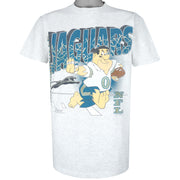 NFL (Delta) - Jacksonville Jaguars X The Flintstones T-Shirt 1993 Large Vintage Retro Football