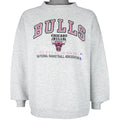 NBA - Chicago Bulls Spell-Out Embroidered Sweatshirt 1990s Large Vintage Retro Basketball