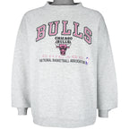 NBA - Chicago Bulls Spell-Out Embroidered Sweatshirt 1990s Large Vintage Retro Basketball