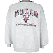 NBA - Chicago Bulls Spell-Out Embroidered Sweatshirt 1990s Large Vintage Retro Basketball