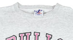 NBA - Chicago Bulls Spell-Out Embroidered Sweatshirt 1990s Large Vintage Retro Basketball