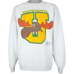 Vintage - Whatsamatta U. Bullwinkle Crew Neck Sweatshirt 1990s X-Large