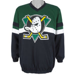 NHL - Anaheim Mighty Ducks Crew Neck Sweatshirt 1990s Large Vintage Retro Hockey