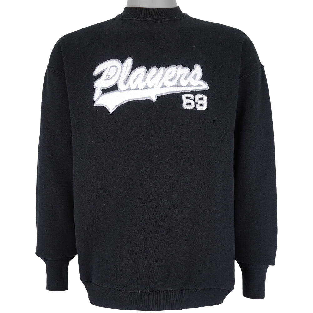 Vintage - Black Players 69 Spell-Out Sweatshirt 1990s Large Vintage Retro