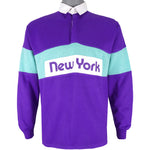 Vintage (University Place) - New York 1/4 Button Sweatshirt 1990s Medium Vintage Retro