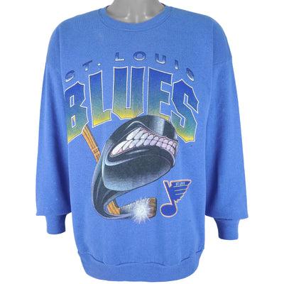 NHL (Artex) - St. Louis Blues Crew Neck Sweatshirt 1990s X-Large