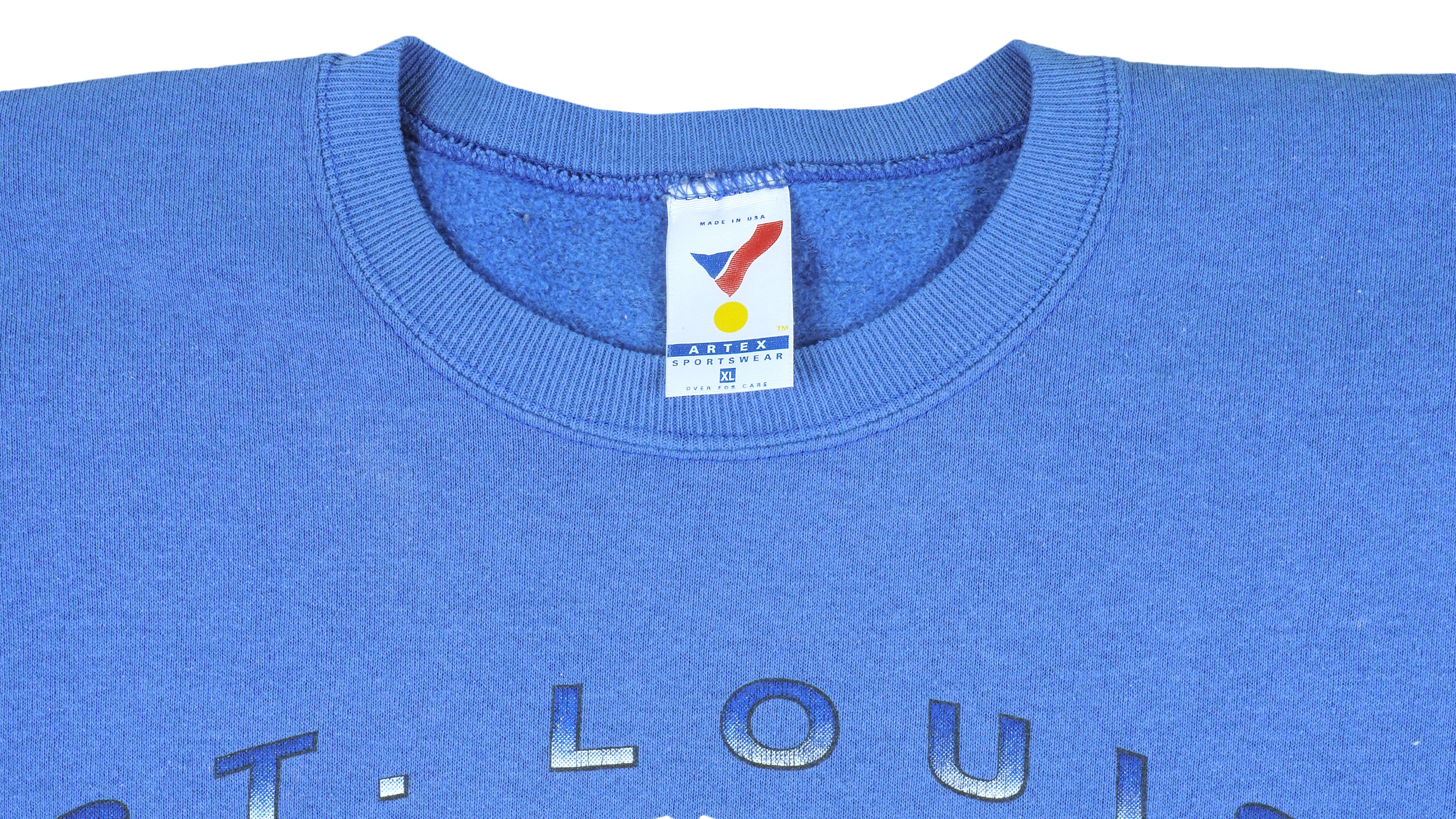 NHL (Artex) - St. Louis Blues Crew Neck Sweatshirt 1990s X-Large Vintage Retro Hockey