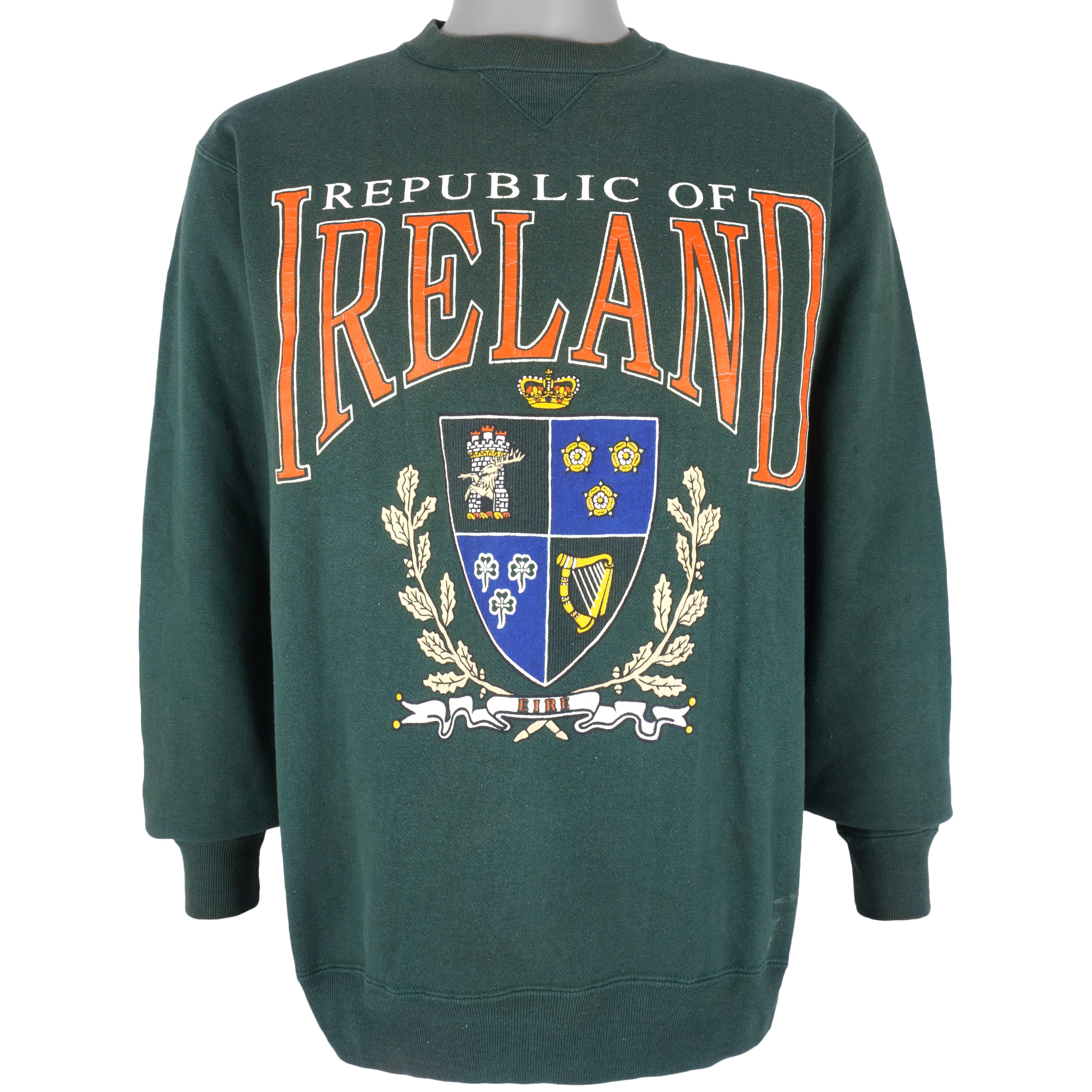 Vintage (Galt Sand) - Republic Of Ireland Big Logo Sweatshirt 1990s Large Vintage Retro
