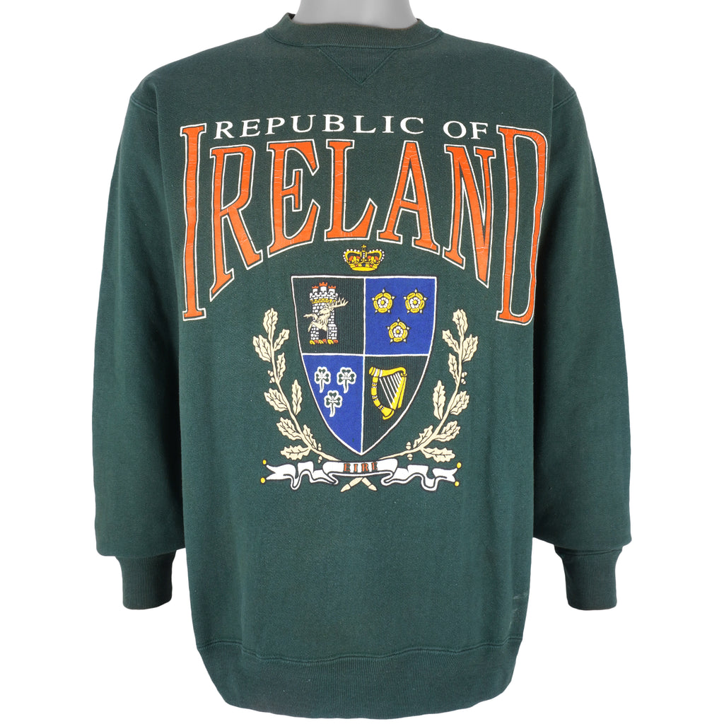 Vintage (Galt Sand) - Republic Of Ireland Big Logo Sweatshirt 1990s Large Vintage Retro