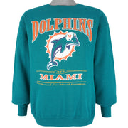 NFL (Lee) - Miami Dolphins Big Logo Sweatshirt 1997 X-Large Vintage Retro Football