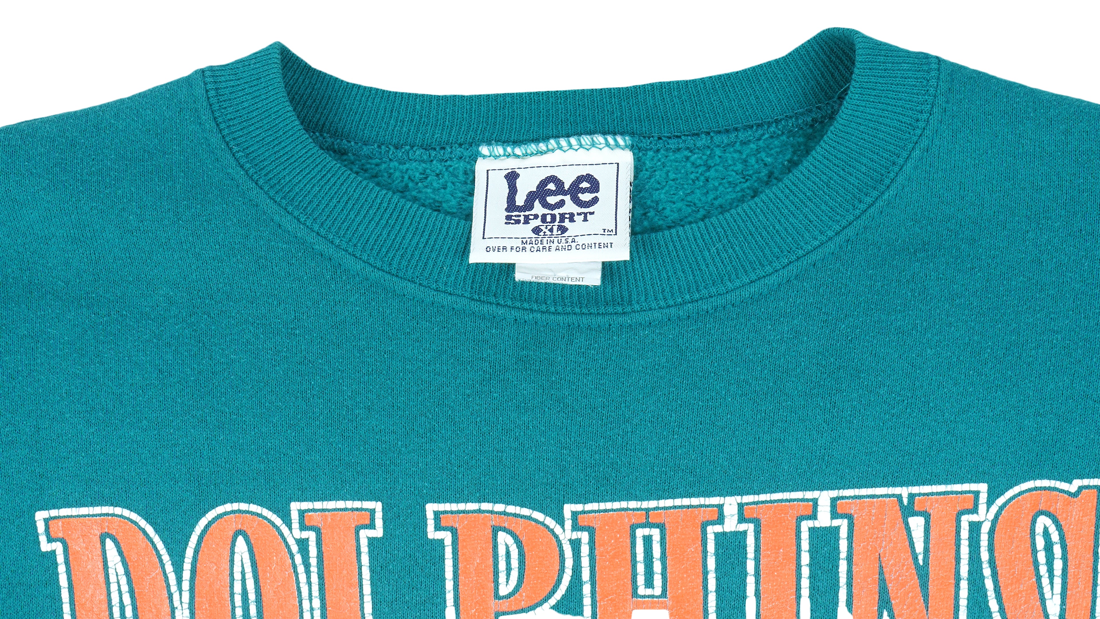 NFL (Lee) - Miami Dolphins Big Logo Sweatshirt 1997 X-Large Vintage Retro Football