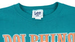 NFL (Lee) - Miami Dolphins Big Logo Sweatshirt 1997 X-Large Vintage Retro Football